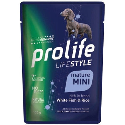 Prolife Lifestyle Pesce Bianco Fresco Con Riso Cibo Umido Per Cani Maturi Taglia Piccola Bustina 100g