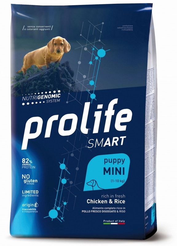Prolife Dog Smart Chicken & Rice Cibo Secco Per Cani Cuccioli Taglia Piccola Sacco 7 Kg