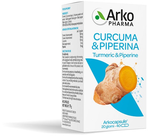 Curcuma Piperina 40 Capsule Bio