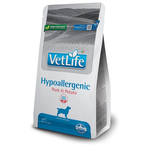 Farmina Vet Life Hypoallergenic Pork & Potato Cibo Secco Per Cani Sacco 2 Kg
