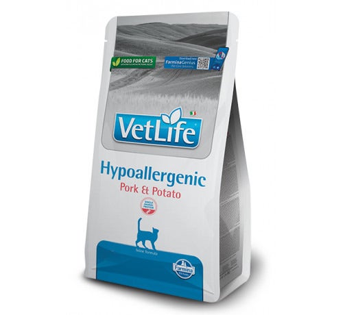 Farmina Vet Life Hypoallergenic Pork & Potato Cibo Secco Per Gatti Sacco 1,5 Kg