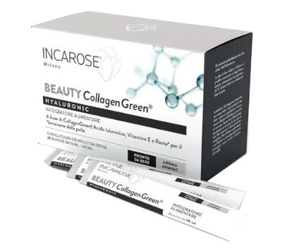 Incarose Hyaluronic Beauty Collagen Green 20 Bustine