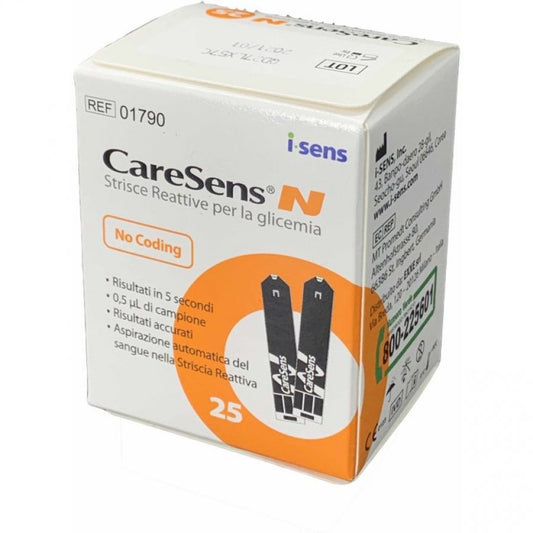 Caresens N Misurazione Glicemia 25 Strisce