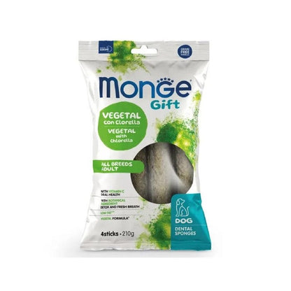 Monge Dental Sticks Con Clorella E Menta Per Cani Adulti All Breed 210g
