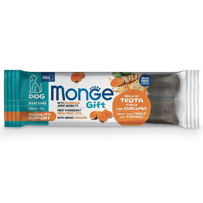 Monge Meat Bars Mobility Support Barretta Per Cani Adulti Trota Fresca Con Curcuma 40g