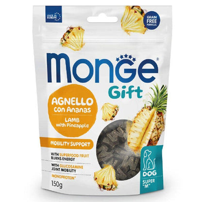 Monge Gift Mobility Snack Per Cani Adulti Agnello e Ananas 150g