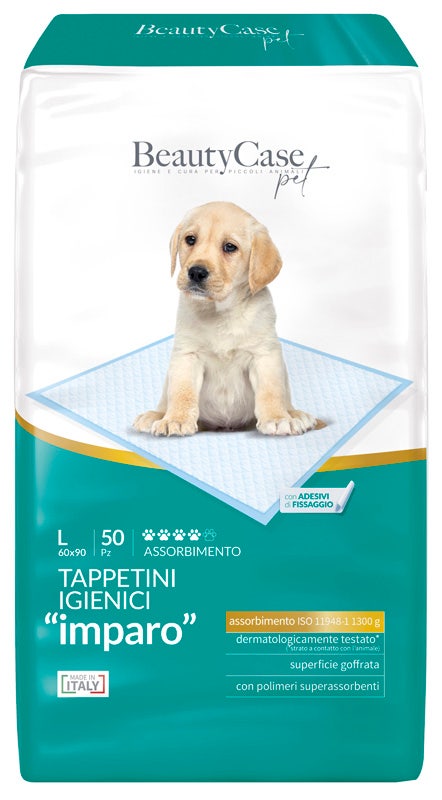 BeautyCase Tappetini Assorbenti Per Cani Taglia L 50 Pezzi 60x90cm