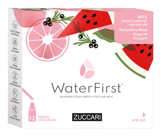Zuccari WaterFirst Pompelmo Rosa/Anguria/Ginepro 12 Stick