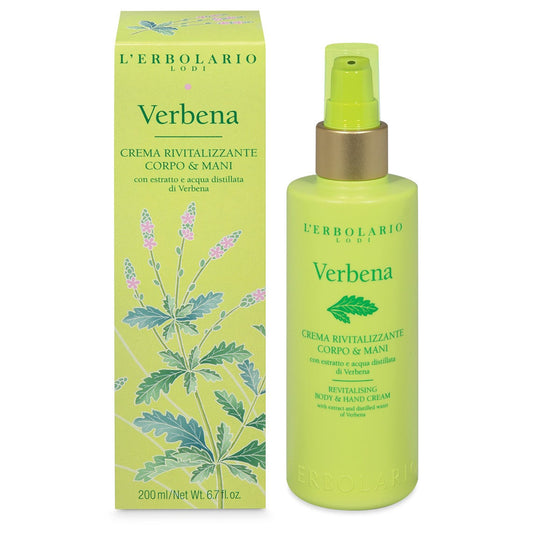 L'Erbolario Crema Rivitalizzante Corpo & Mani Verbena 200ml