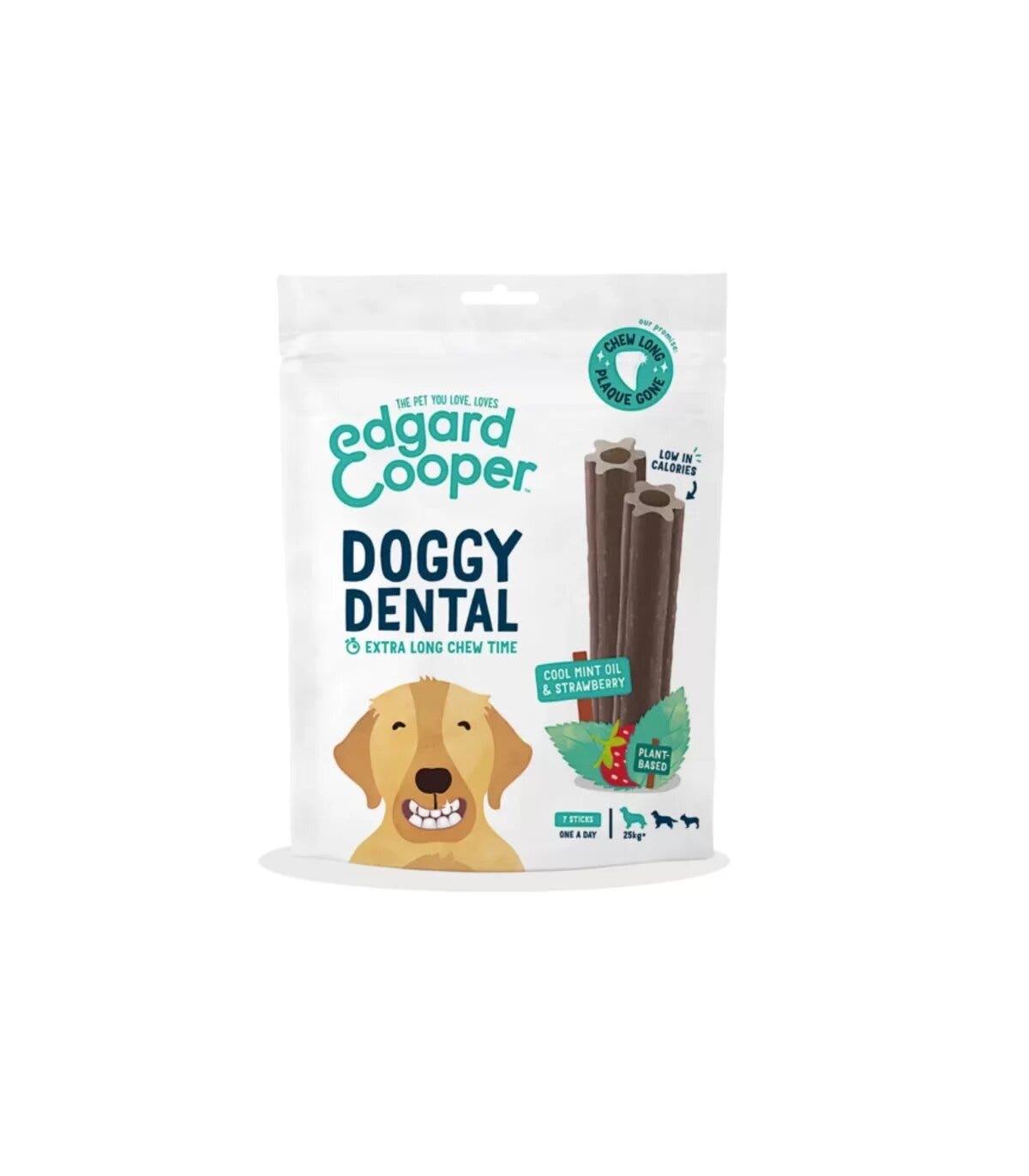 Edgard & Cooper Doggy Dental Large Fragola E Menta Stick Dentali per Cani 255g