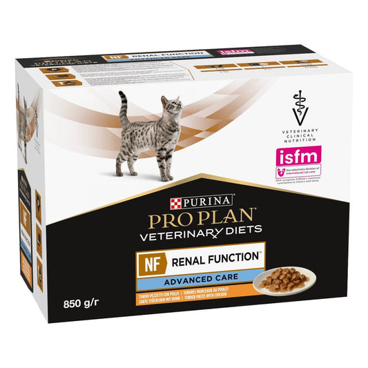 Purina Pro Plan Veterinary Diets Nf Renal Function Advanced Care Cibo Umido Con Pollo Gatti Adulti 10x85g