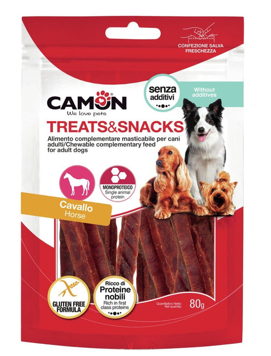 Camon Strips di Cavallo Snack Per Cani 80g