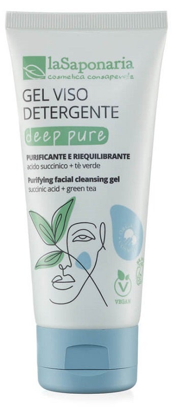 La Saponaria Deep Pure Gel Detergente Viso 100ml