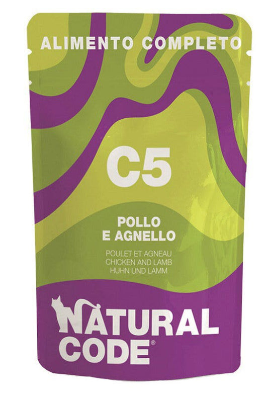 Natural Code C05 Pollo E Agnello Gatti Adulti Busta 70g