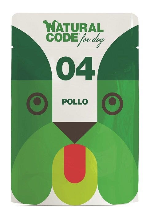Natural Code 04 Pollo Cani Adulti Busta 300g