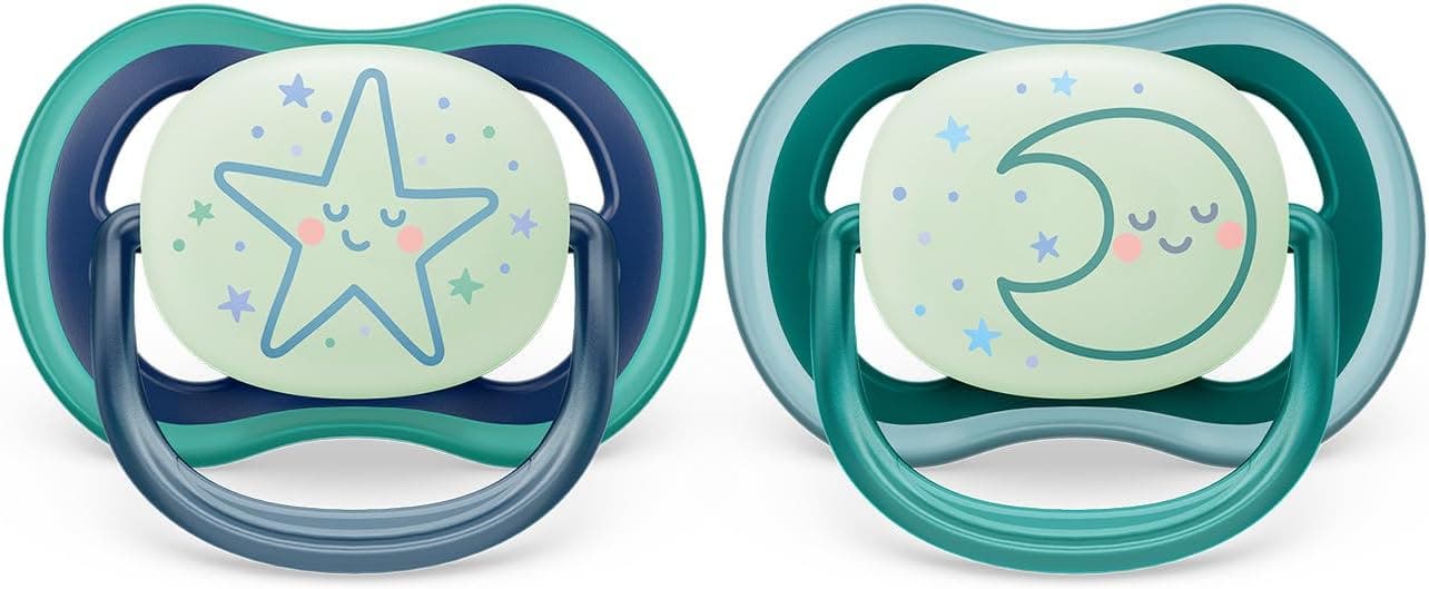 Succhietto Avent Ultra Air Night Time 6-18m Stella/luna
