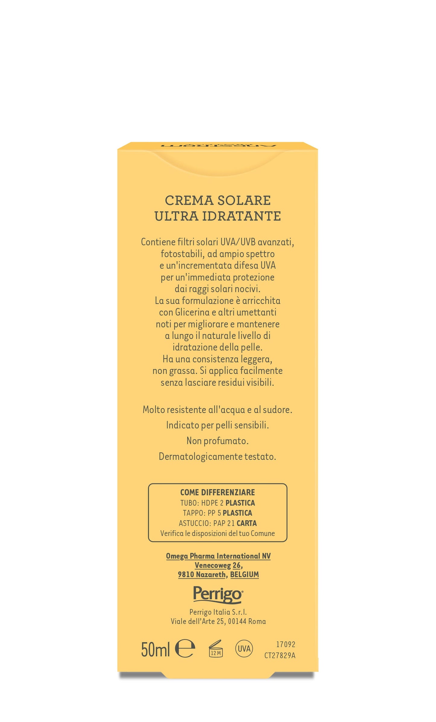 Angstrom Hydraxol Crema Solare Ultra Protettiva 50ml SPF50+