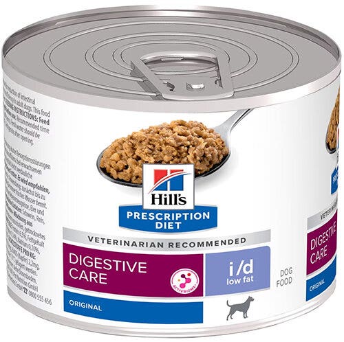 Hill's Prescription Diet Canine I/D Digestive Care Low Fat Cibo Secco Per Cani Adulti 200g