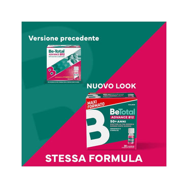 Be-Total Advance B12 Integratore 50+ Anni - 30 Flaconcini