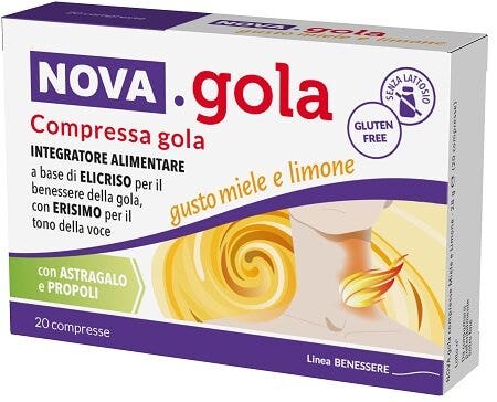 Nova-Gola Gusto Miele e Limone 20 Compresse