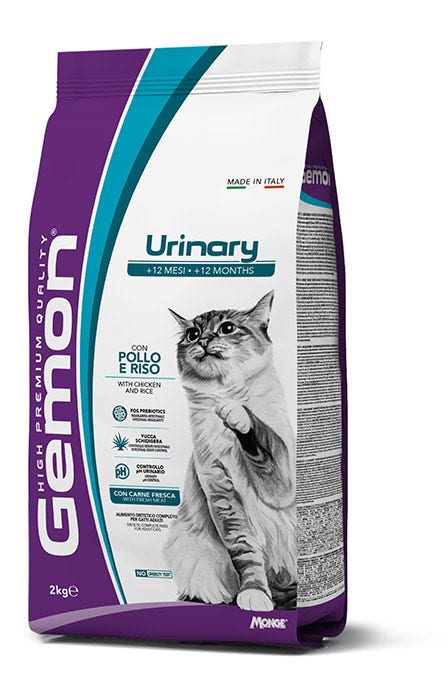 Gemon Cat Urinary Pollo e Riso Cibo Secco Per Gatti Adulti Sacco 2Kg