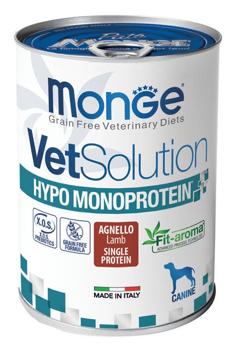 Monge VetSolution Hypo Monoprotein Canine Agnello Lattina 400g