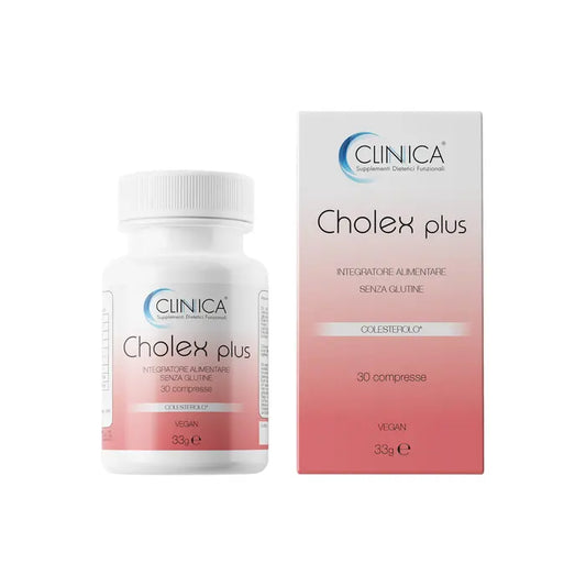 Clinica Cholex plus - colesterolo - 30 compresse = 1 mese di trattamento