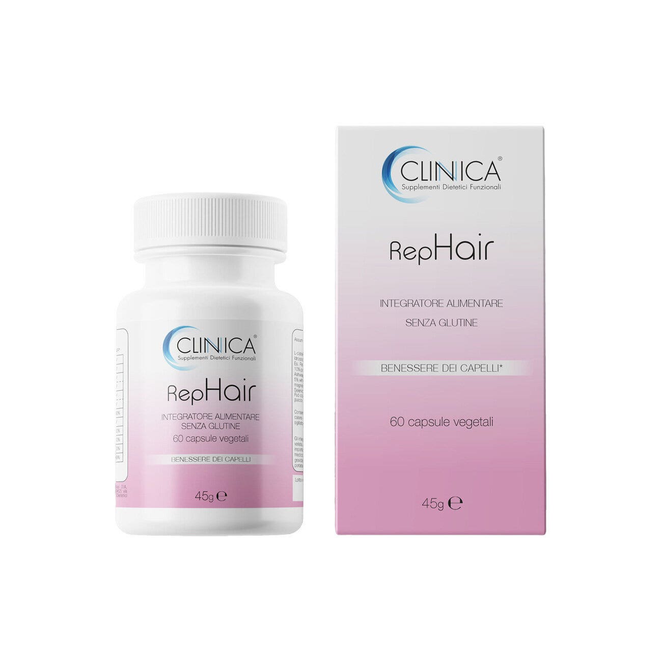 Clinica RepHair - capelli - 60 capsule vegetali = 1 mese di trattamento