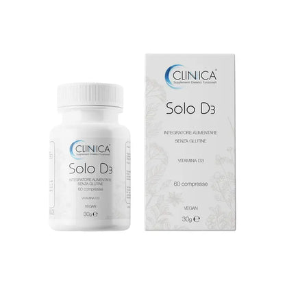 Clinica Solo D3 - vitamina D3 - 60 compresse = 2 mesi di trattamento
