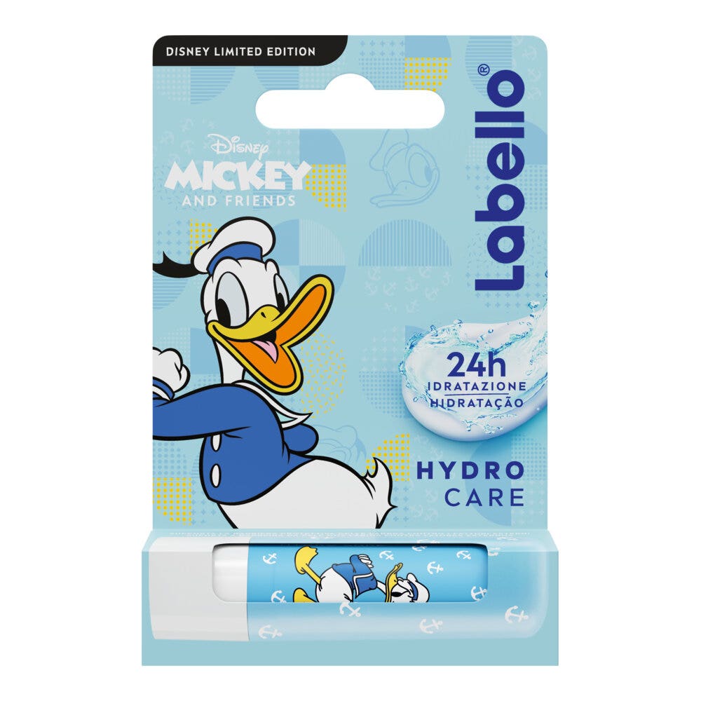 Labello Hydro Care Disney Limited Edition Donald Duck Burrocacao Labbra Idratante Con Spf15 4,8g
