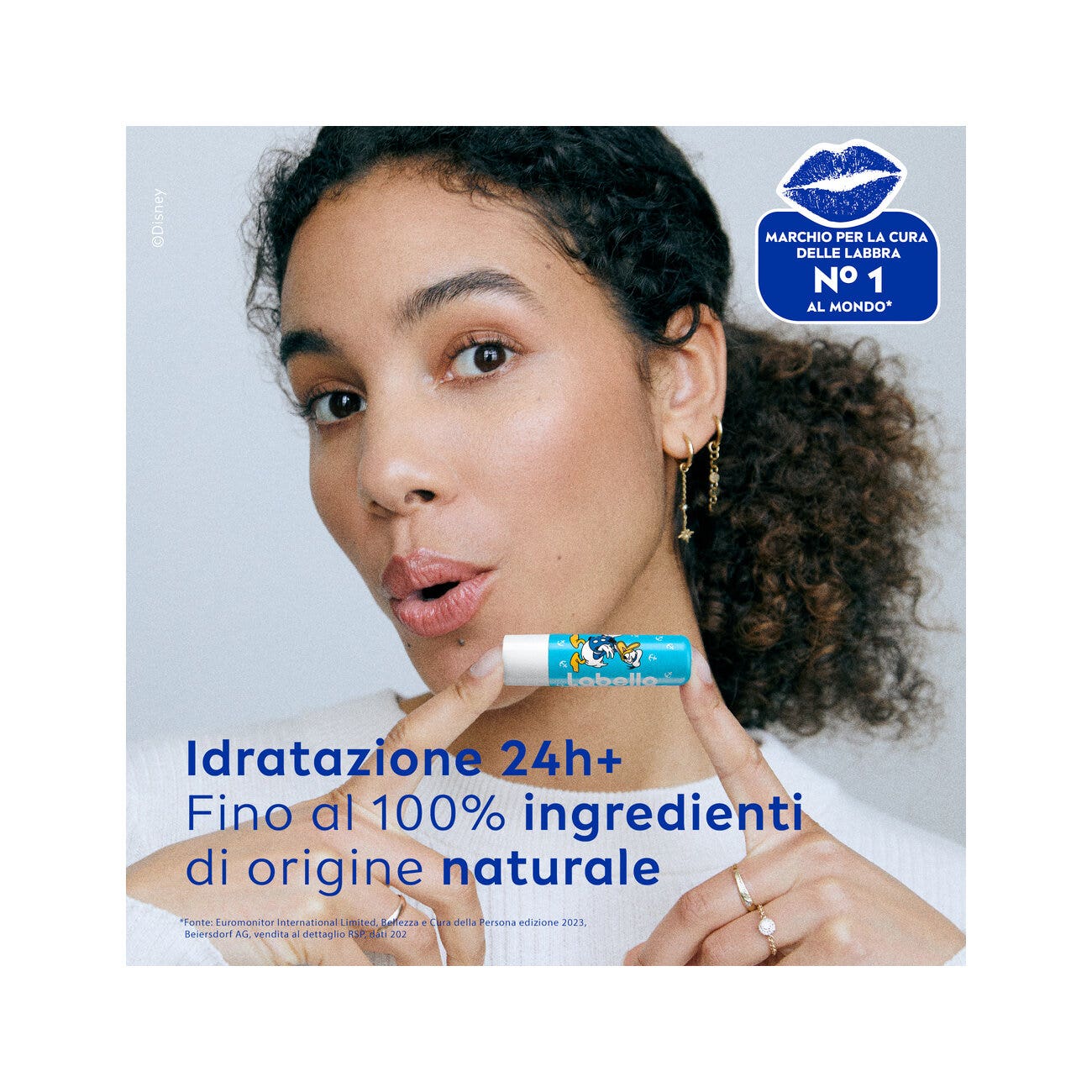 Labello Hydro Care Disney Limited Edition Donald Duck Burrocacao Labbra Idratante Con Spf15 4,8g