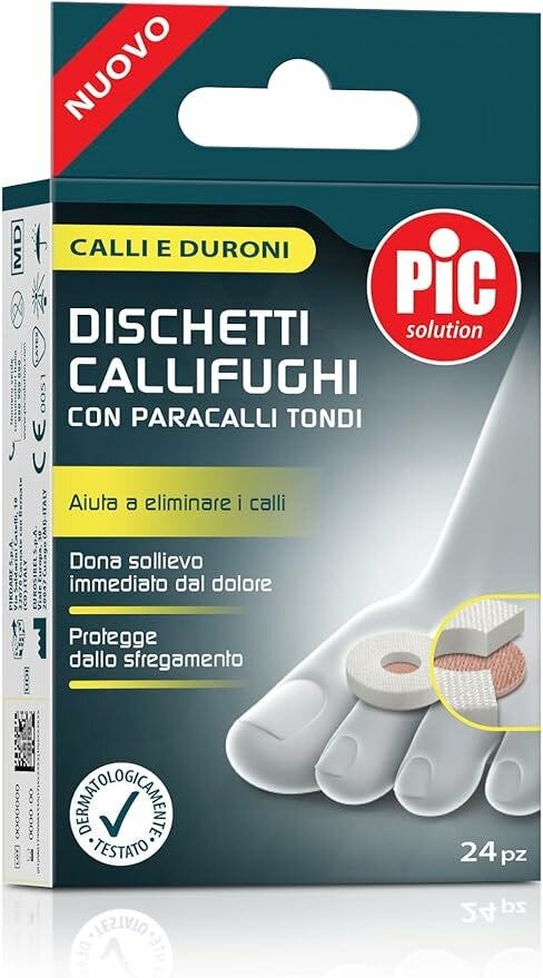 Pic Solution Dischetti Callifughi Con Paracalli Tondi Confezione Mix 24 Pezzi
