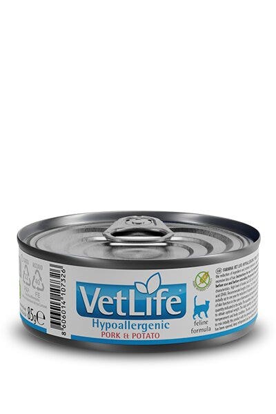 Farmina Vet Life Hypoallergenic Maiale E Patate Per Gatti Adulti 85g