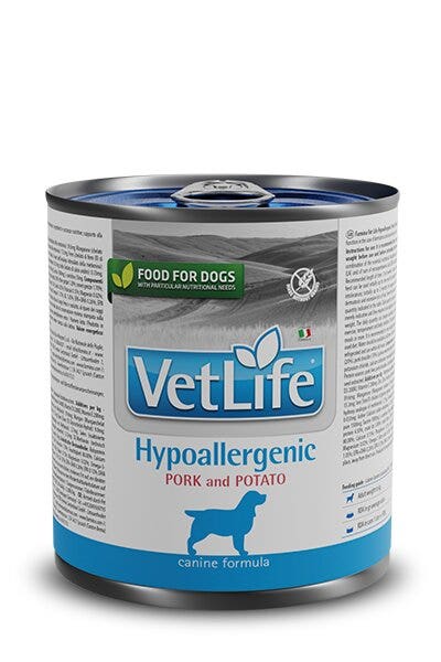 Farmina Vet Life Hypoallergenic Maiale E Patate Per Cani Adulti Lattina 300g