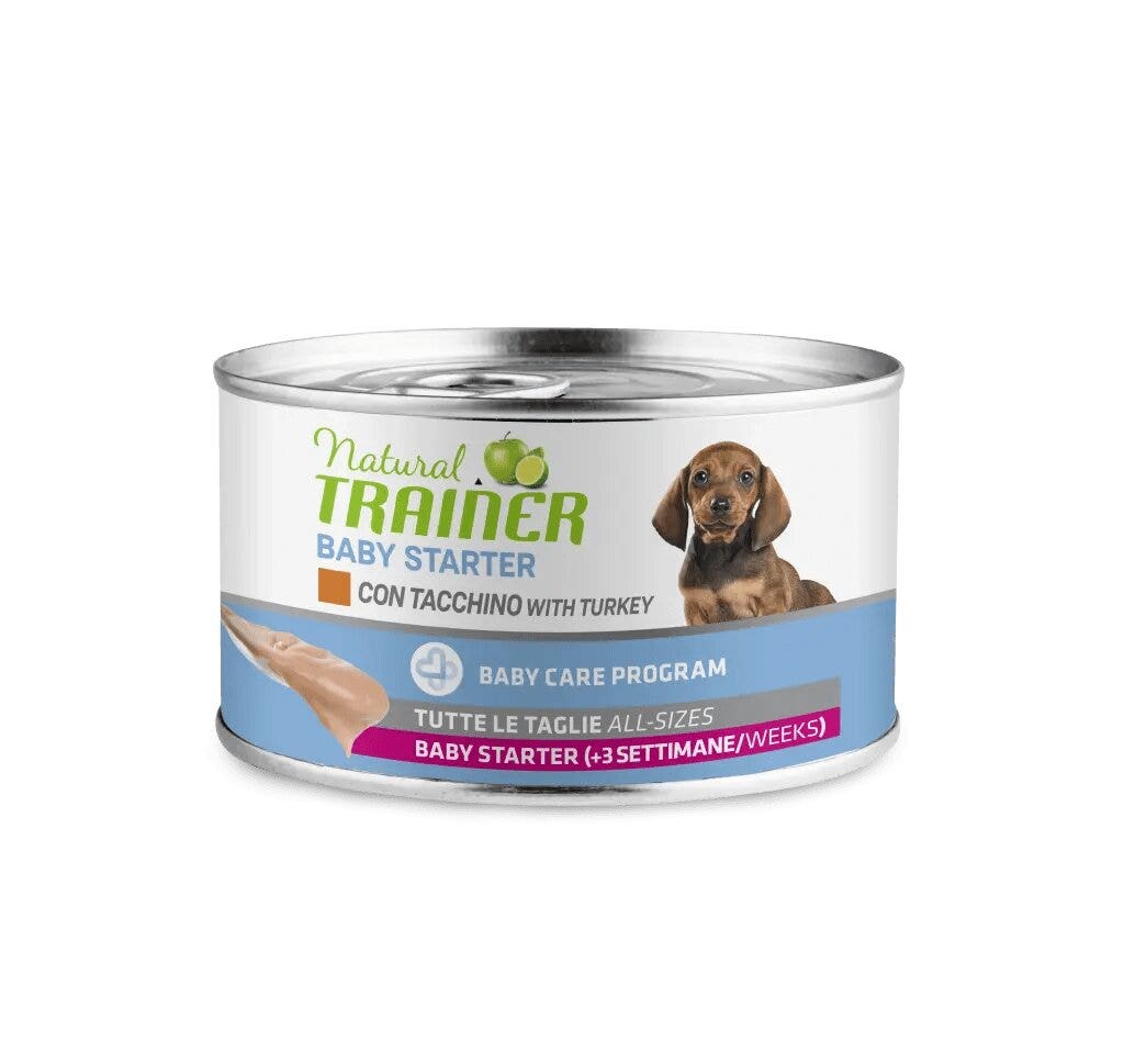 Natural Trainer Cane Baby Starter All Size con Tacchino 140g