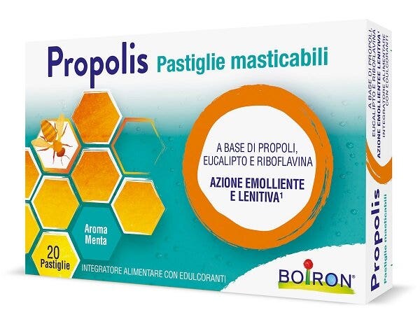 Boiron Propolis Pastiglie Masticabili Aroma Menta 20 Pastiglie