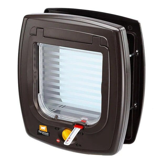 Swing 7 Portina Per Gatti Con Sistema Magnetico Colore Marrone