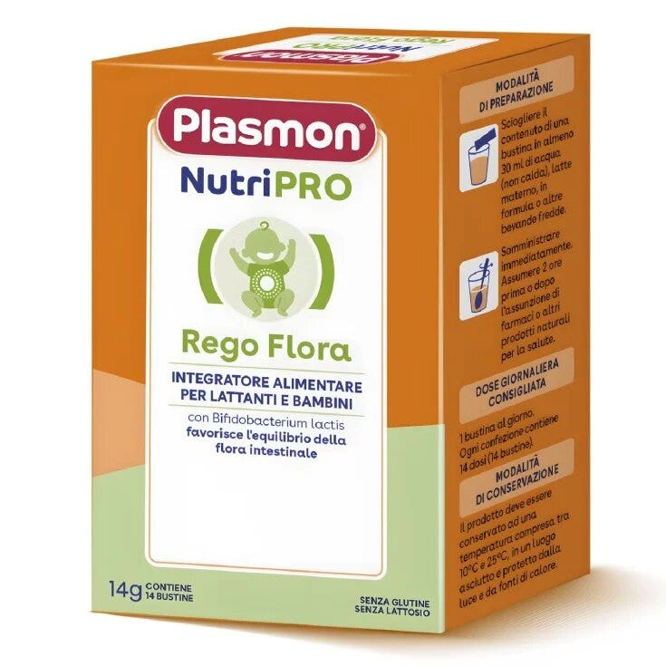 Plasmon Nutripro Rego Flora Integratore Alimentare 14 Bustine