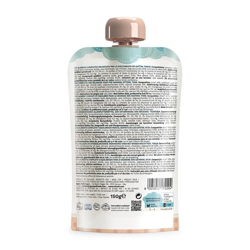 Schesir Cibo Umido Tonnetto Per Gattini 150g