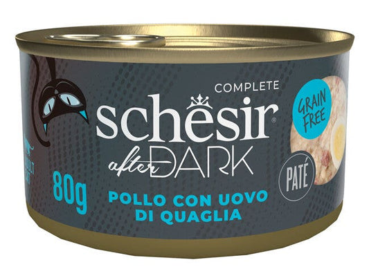 Schesir After Dark Gatto Adulto Paté Pollo & Uovo Di Quaglia 80g