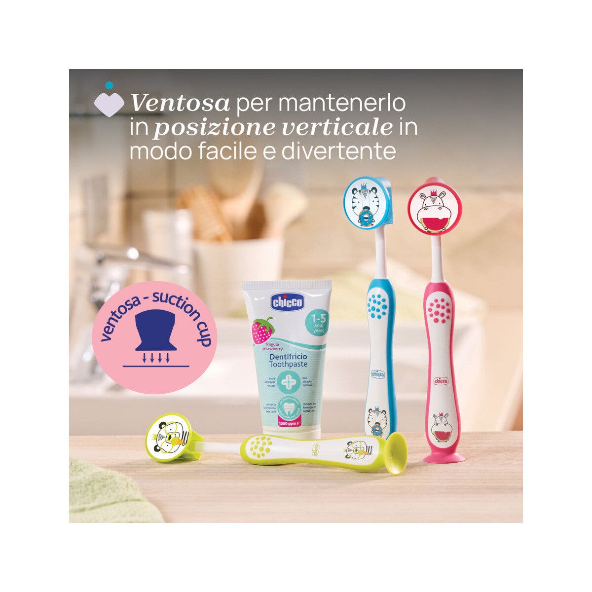 Chicco Spazzolino 3-6 Anni Hippo