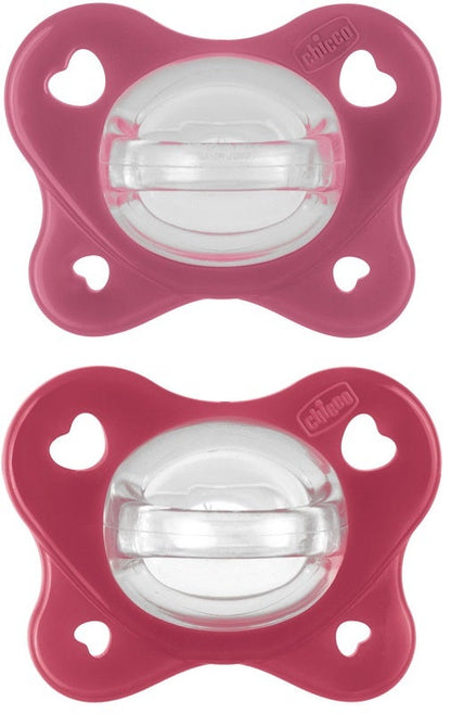 Chicco Dual Soft Succhietto Rosa 16-36 Mesi 2 Pezzi