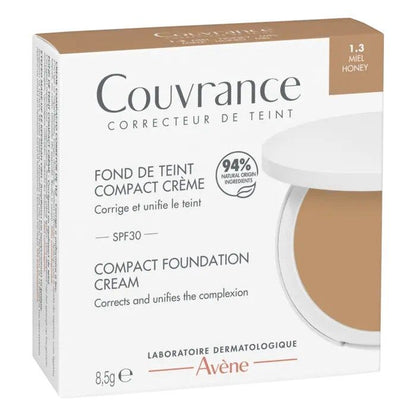 Eau Thermale Avène Couvrance Fondotinta Compatto In Crema Miele