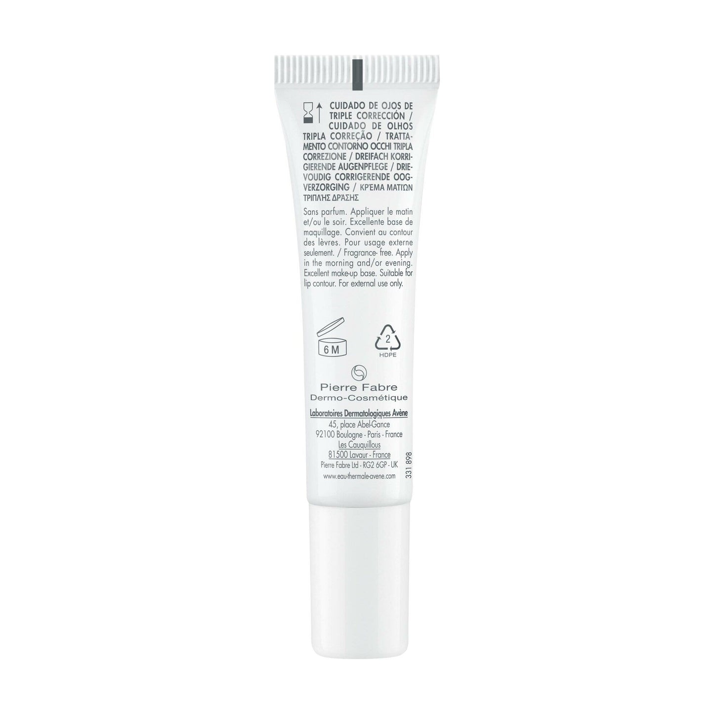 Eau Thermale Avène Hyaluron Activ B3 Trattamento Contorno Occhi Tripla Correzione Antirughe 15ml