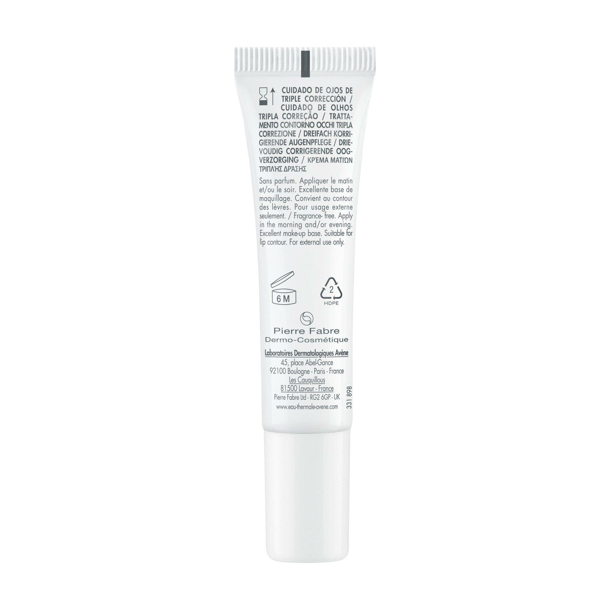 Eau Thermale Avène Hyaluron Activ B3 Trattamento Contorno Occhi Tripla Correzione Antirughe 15ml