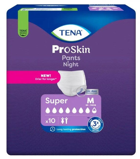 Tena Pants Night Pannolone A Mutandina Super Taglia M 10 Pezzi