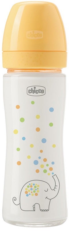 Chicco Biberon Perfect Glass Unisex Silicone da 240 ml