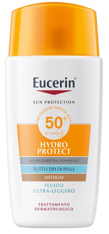 Eucerin Hydro Protect Fluido Ultra Leggero Colorato Medium SPF50+ 50ml