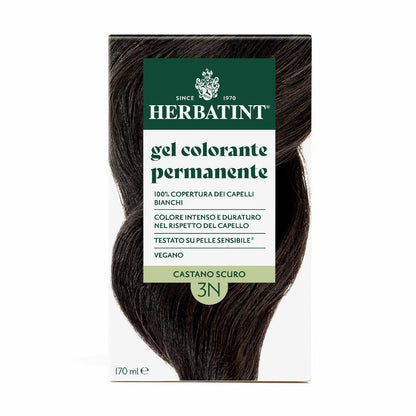 Herbatint Gel Colorante Permanente 3N Castano Scuro 170ml