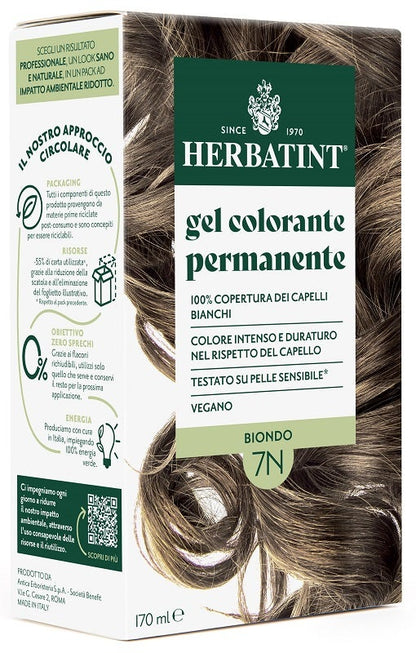 Herbatint Tinta Capelli Gel Permanente 7n Biondo 170 ml